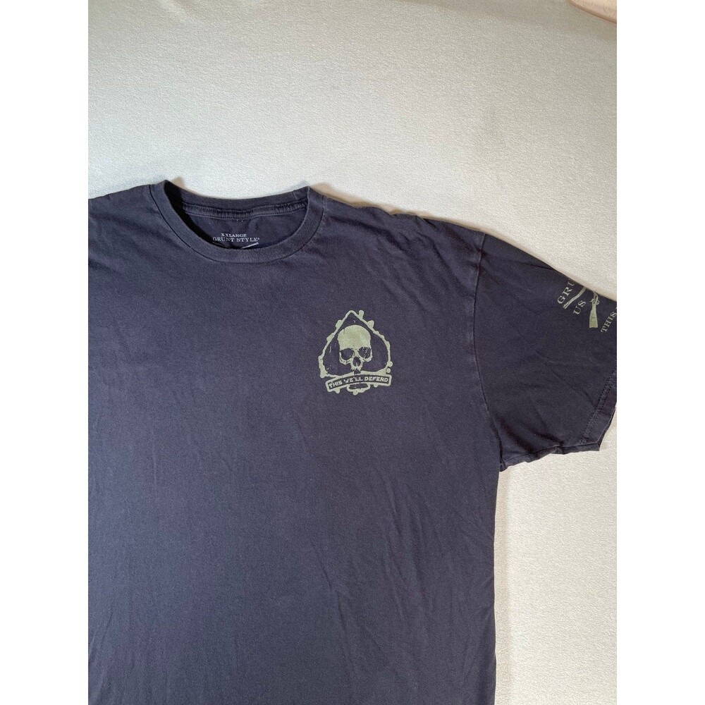 Grunt Style Patriot Seal mens t shirt XL navy never surrender - Picture 5 of 8
